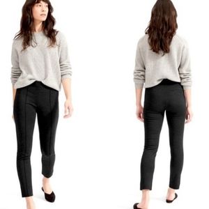 EVERLANE Ponte Pintuck Side Zip Stretch Pants Black